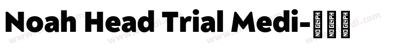 Noah Head Trial Medi字体转换